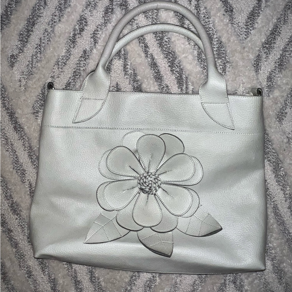 White Flower Tote